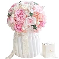 Amazon｜Fiorifiore 母の日 プリザーブドフラワー ブーケ 陶器花瓶付き